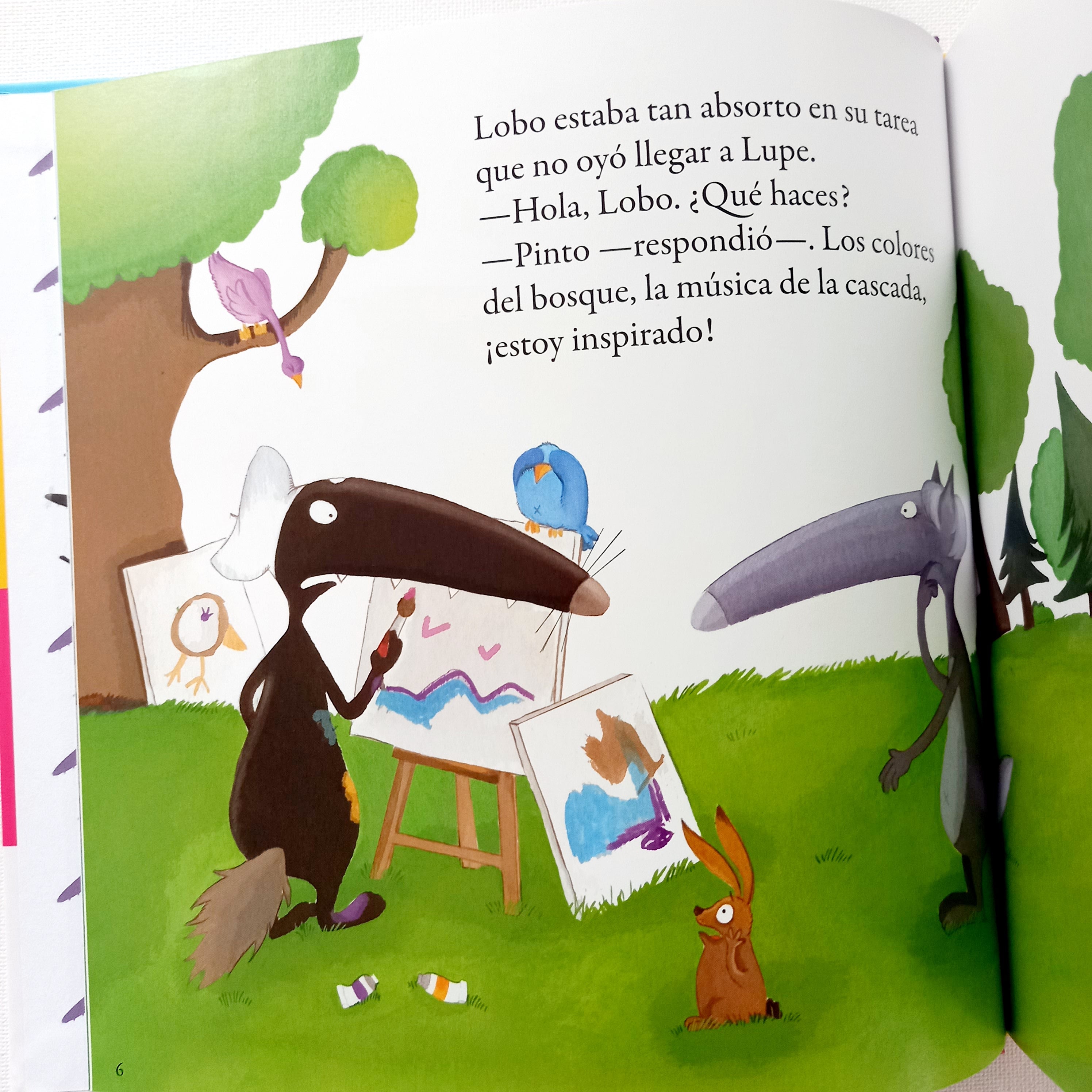 El lobo que quería ser artista. El lobo que quería ser artista.